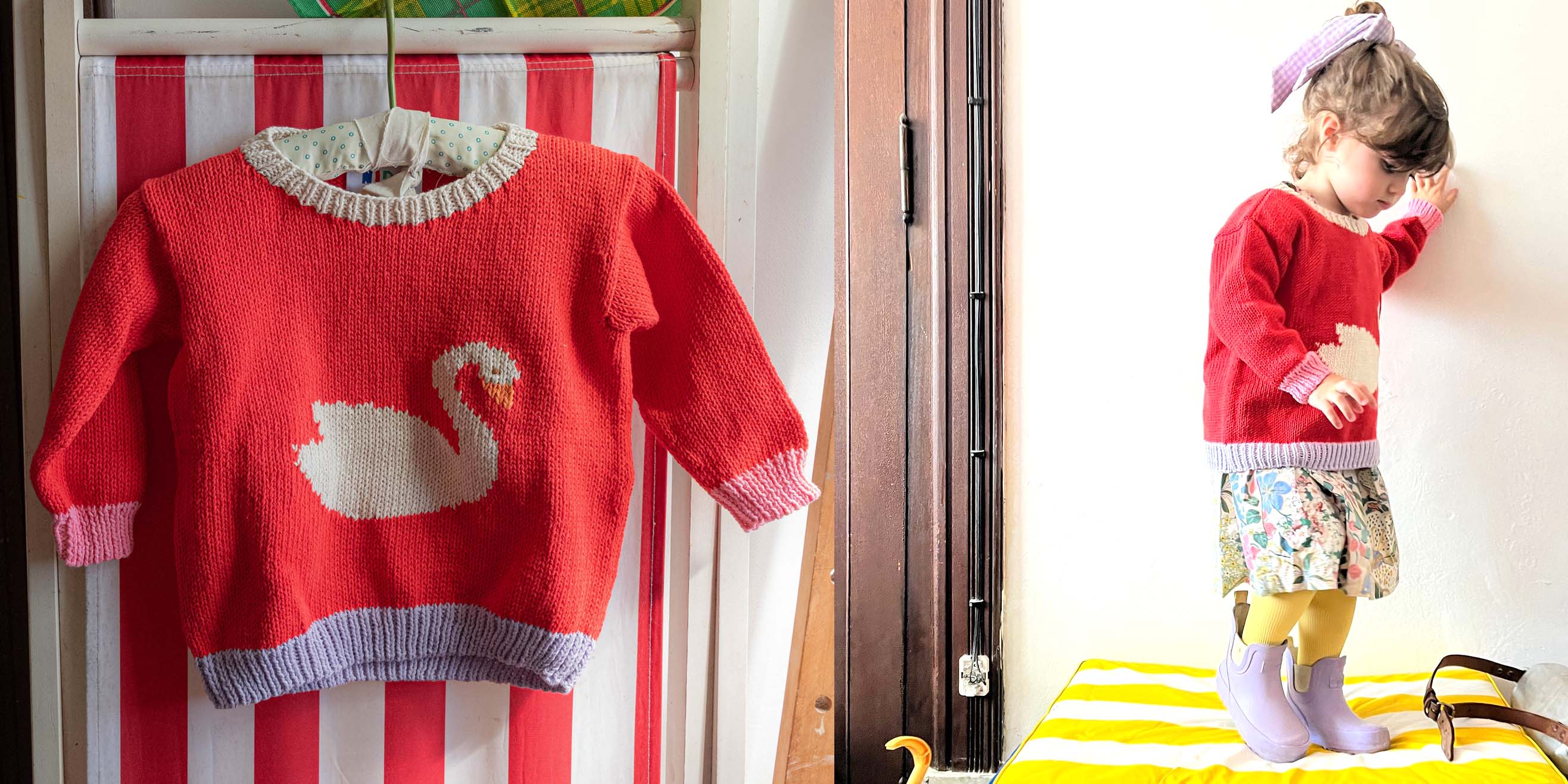 Swan Sweater for kids 