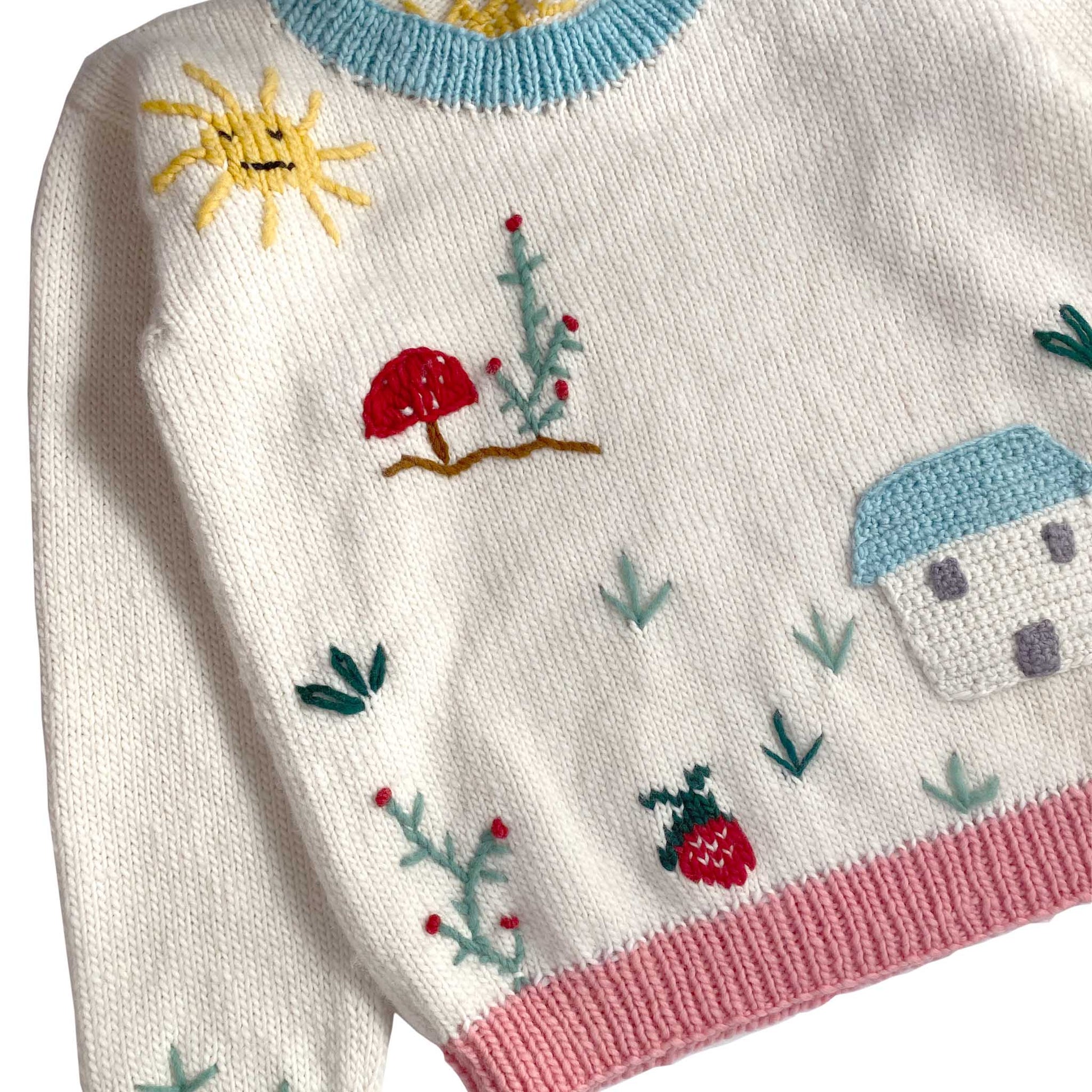 Amanita Adult Sweater - Pink - nidokidswear.com