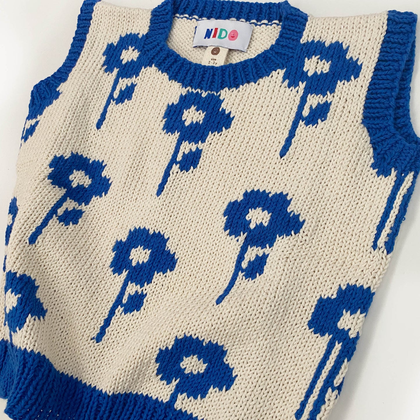 Blue Floral Vest - nidokidswear.com