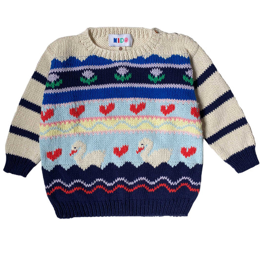 Blue lake sweater - nidokidswear.com