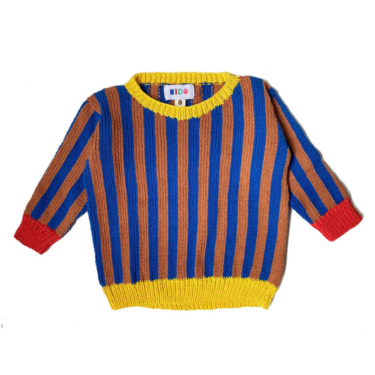 Blue Stripe sweater - nidokidswear.com