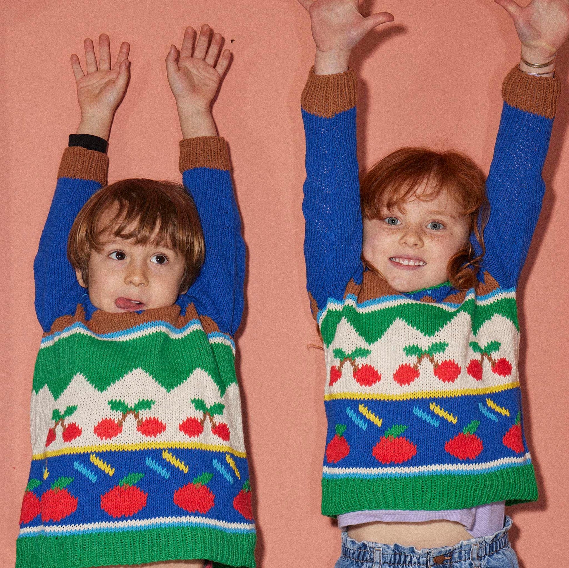 Blue Tutti Frutti sweater - nidokidswear.com