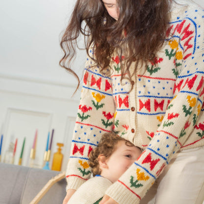 tulip woman cardigan in merino wool