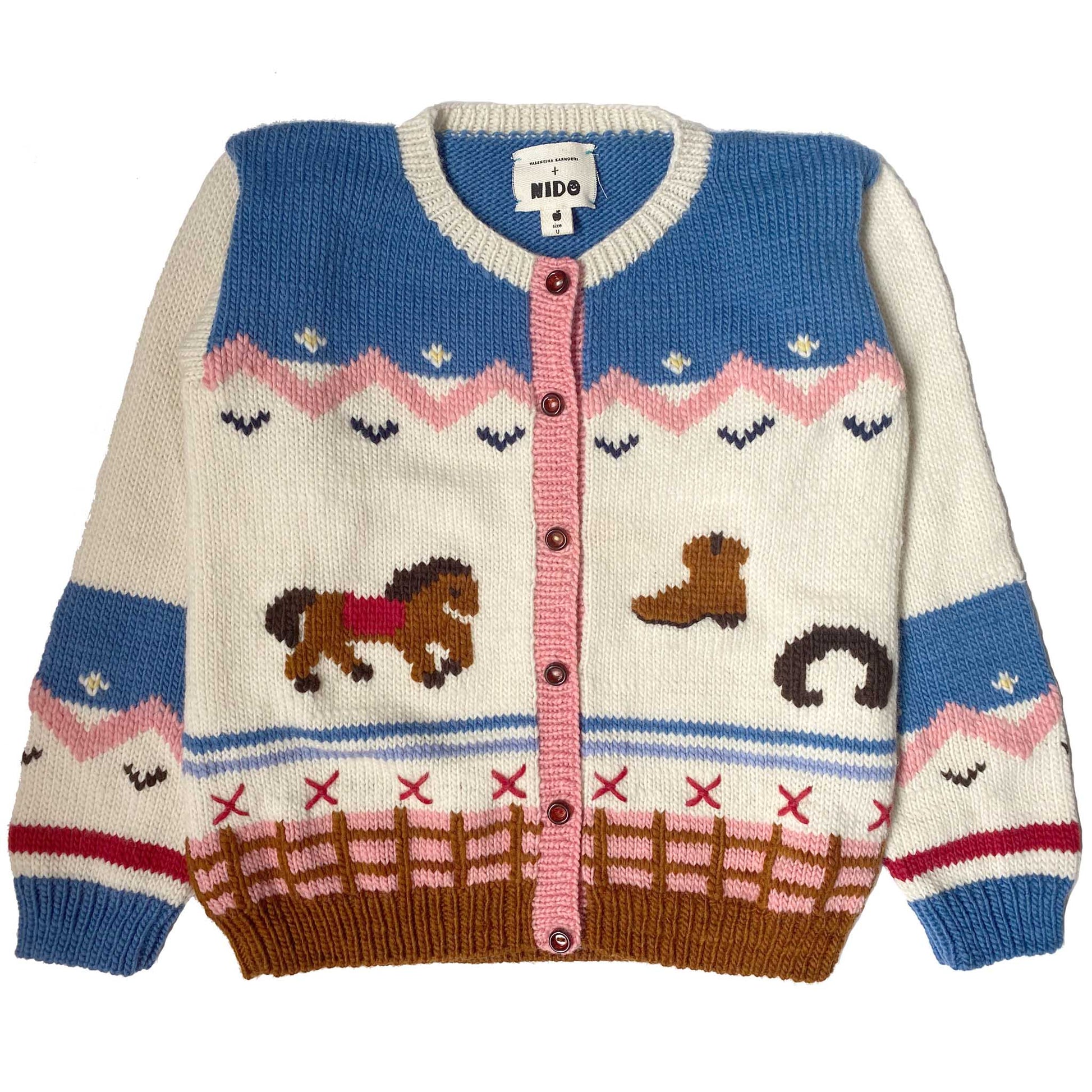 Cowboy Adult Cardigan - Pink - nidokidswear.com