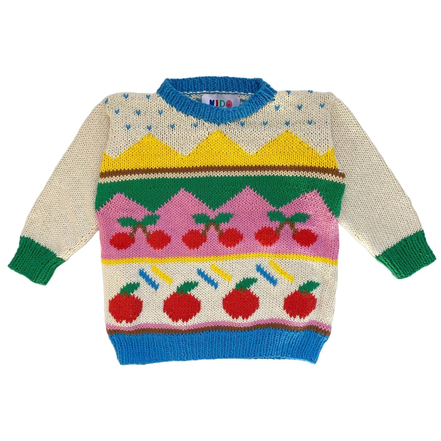 Ecru Tutti Frutti sweater - nidokidswear.com