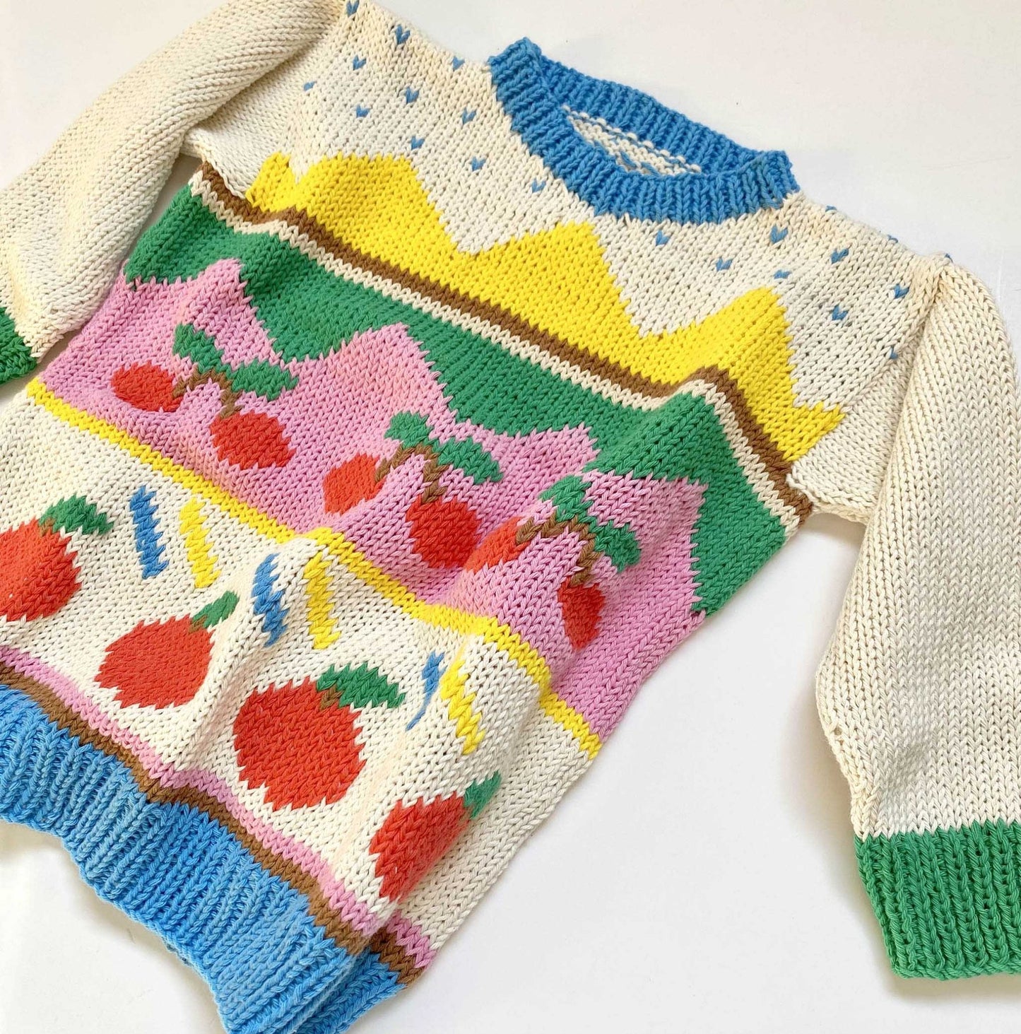 Ecru Tutti Frutti sweater - nidokidswear.com