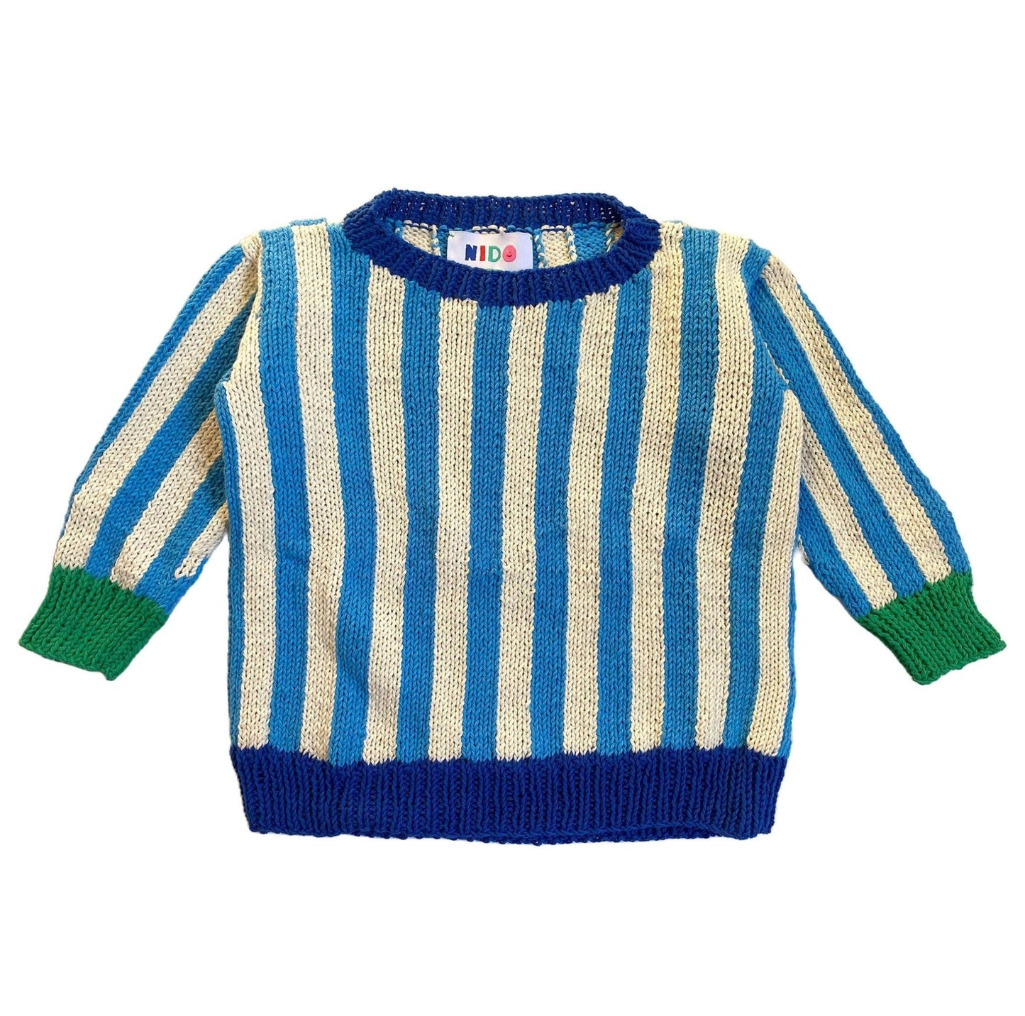 Light Blue Stripe sweater - nidokidswear.com