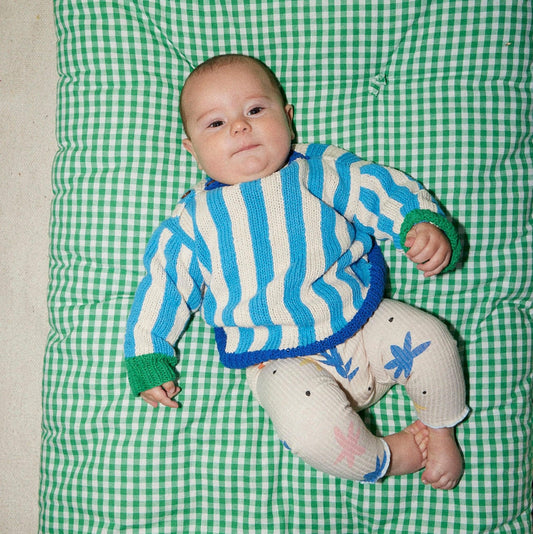 Light Blue Stripe sweater - nidokidswear.com