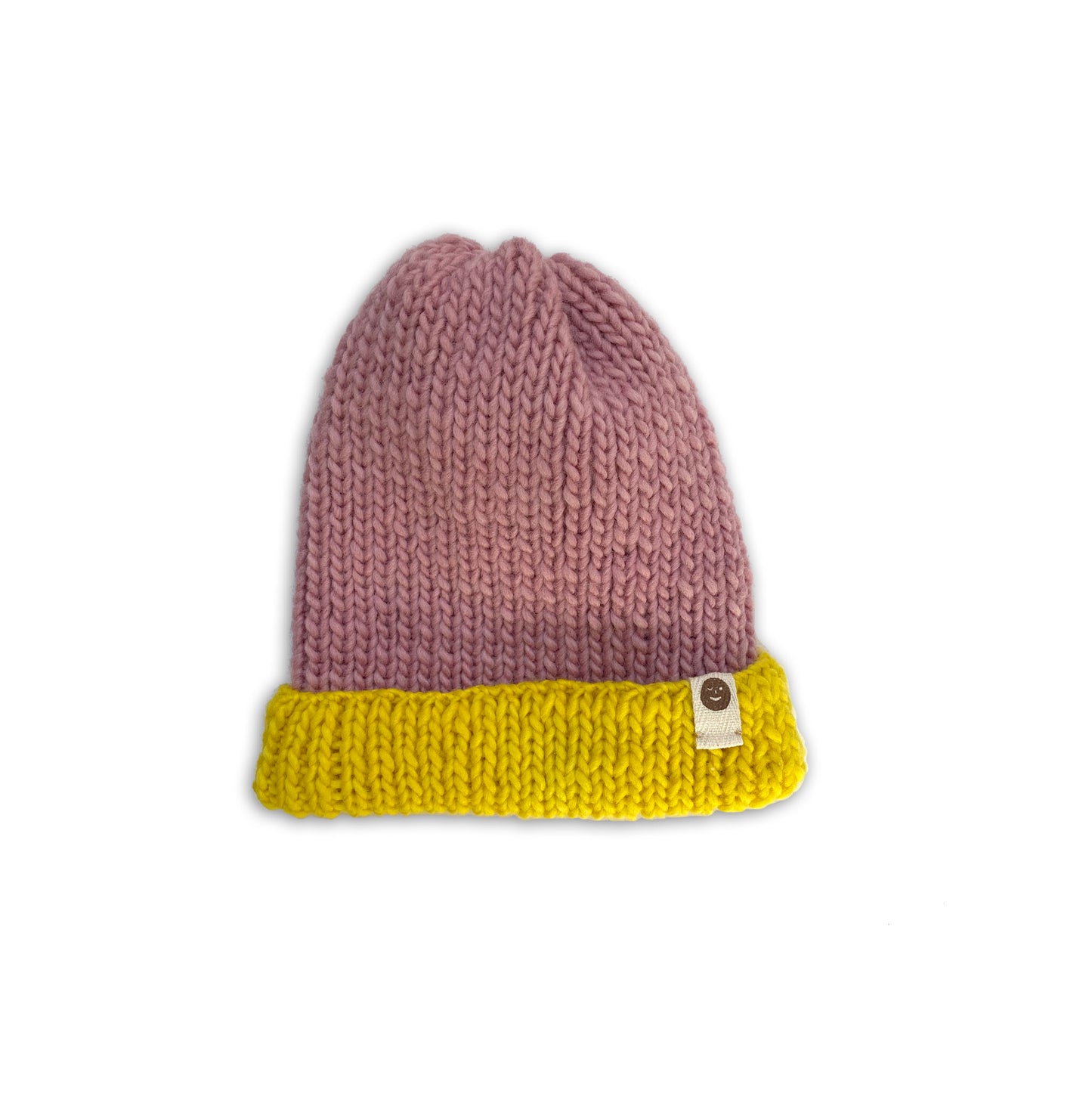 Pink & Yellow Beanie Hat