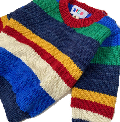 Multicolor stripe sweater - nidokidswear.com