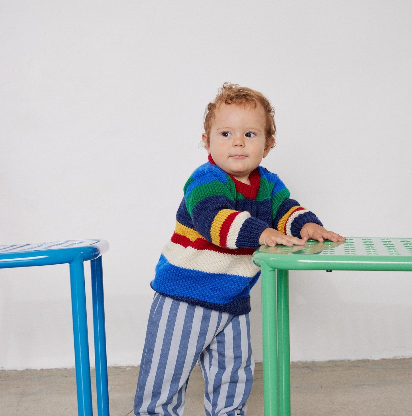 Multicolor stripe sweater - nidokidswear.com