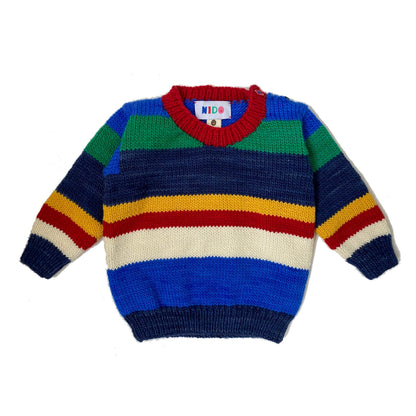 Multicolor stripe sweater - nidokidswear.com