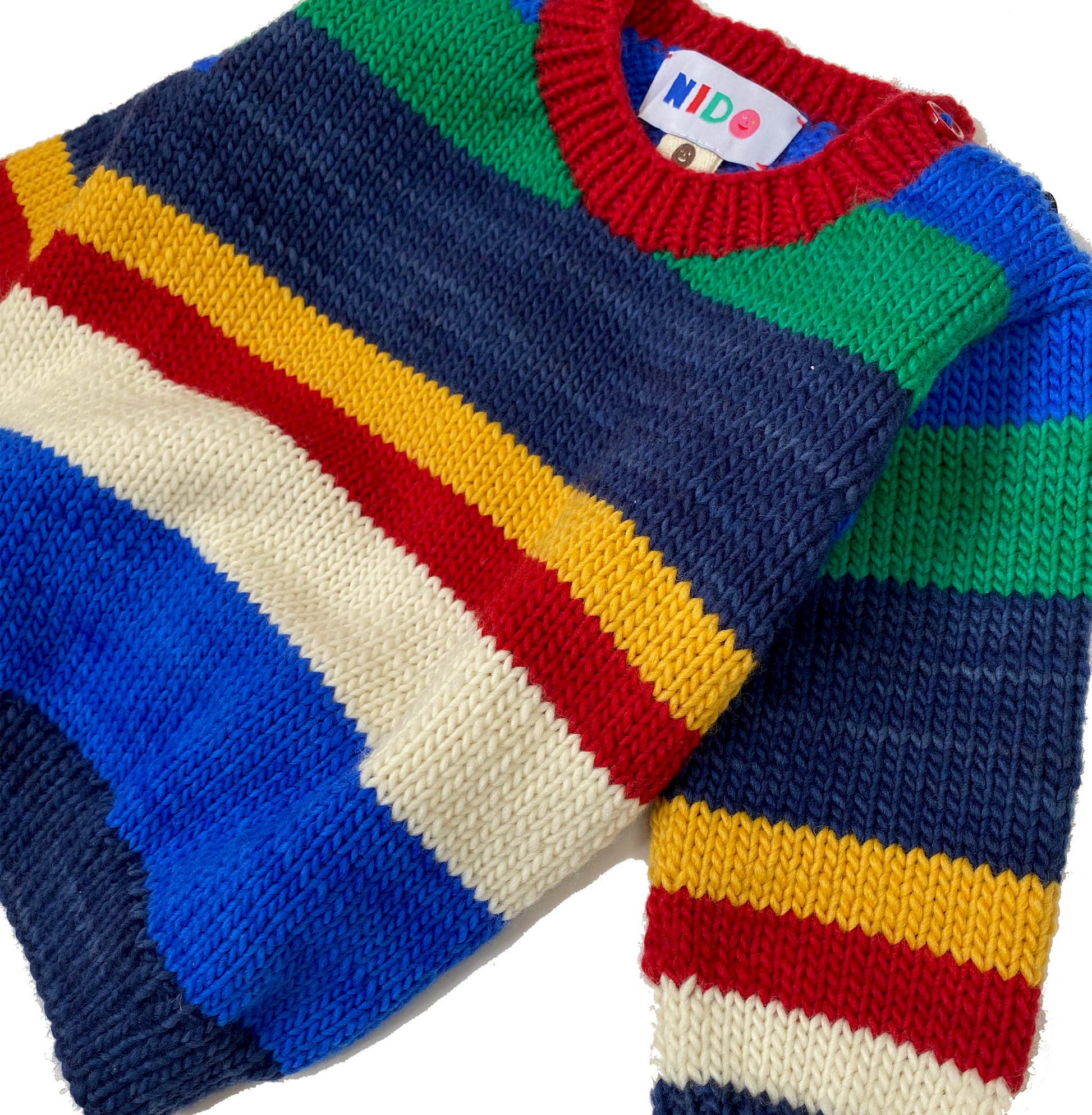 multicolor stripe sweater