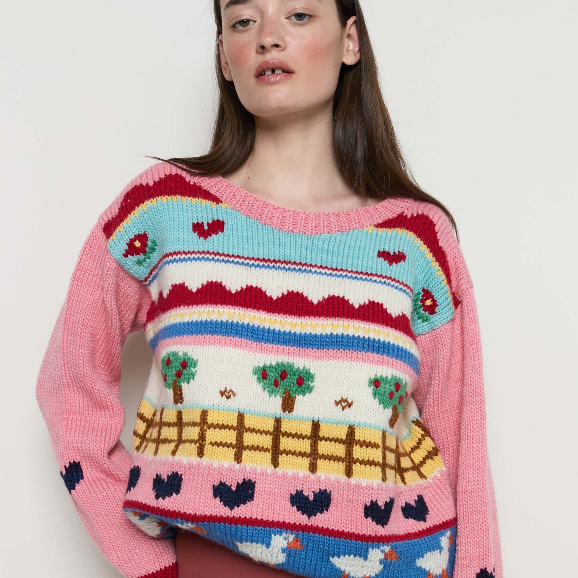 Prado Adult Sweater - Pink - nidokidswear.com