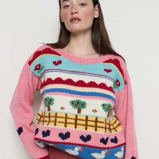 Prado Adult Sweater - Pink - nidokidswear.com