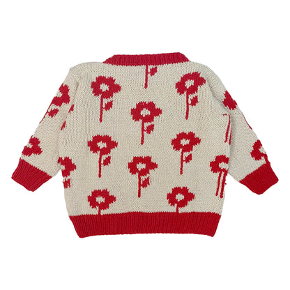 Red flower sweater - nidokidswear.com