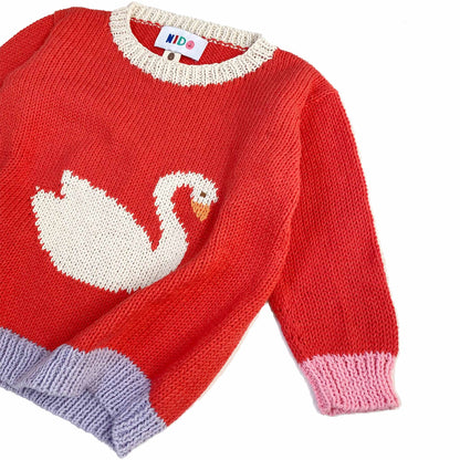 Red Swan Sweater - nidokidswear.com