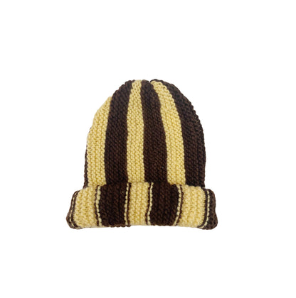 Stripe Beanie Hat I brown - nidokidswear.com