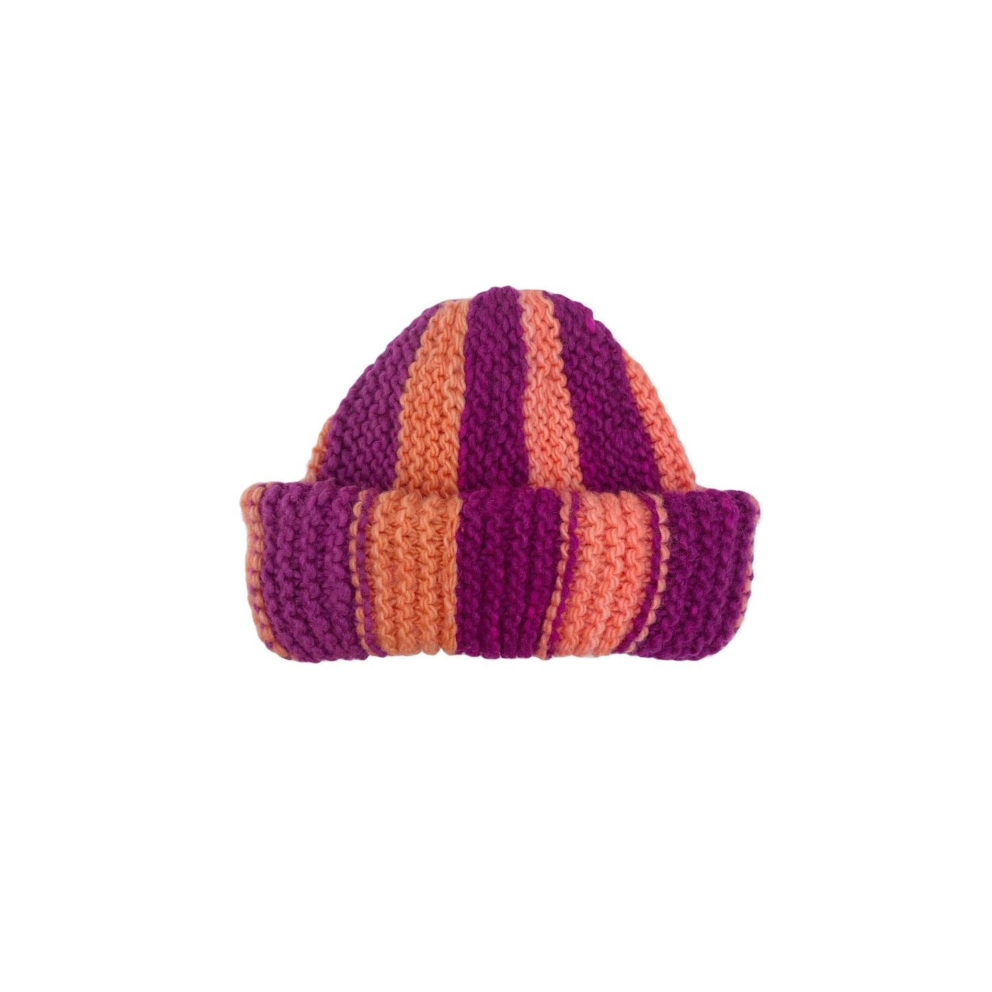 Stripe Beanie Hat I coral - nidokidswear.com