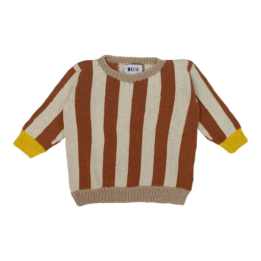 caramel stripe sweater